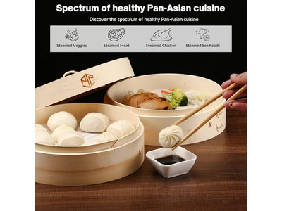 Vaporizzatori in Alluminio per Cottura Cestello per Cottura a Vapore in Bambù