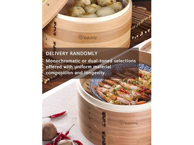 Acquista Cestello per Cottura a Vapore in Bambù per Momo e Tortilla a 8 Livelli