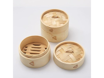 Cestello per Cottura a Vapore in Bambù per Dim Sum Cinese