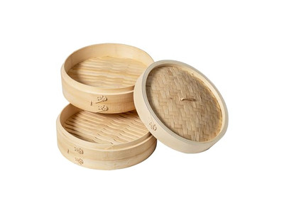 Cestello per Cottura a Vapore in Bambù per Dim Sum