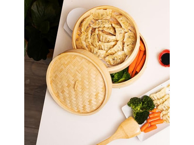 Cestello per Cottura a Vapore in Bambù per Dim Sum