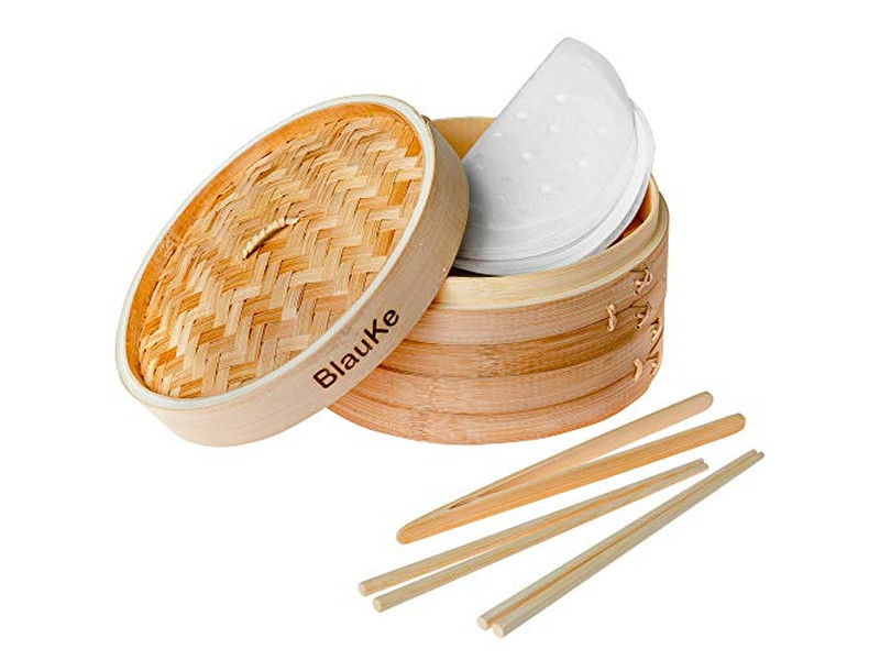 Inserti per Pentole Grandi da Fabbrica Cestello per Cottura a Vapore in Bambù