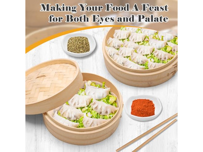 Cestello per Cottura a Vapore in Bambù per Panini al Vapore