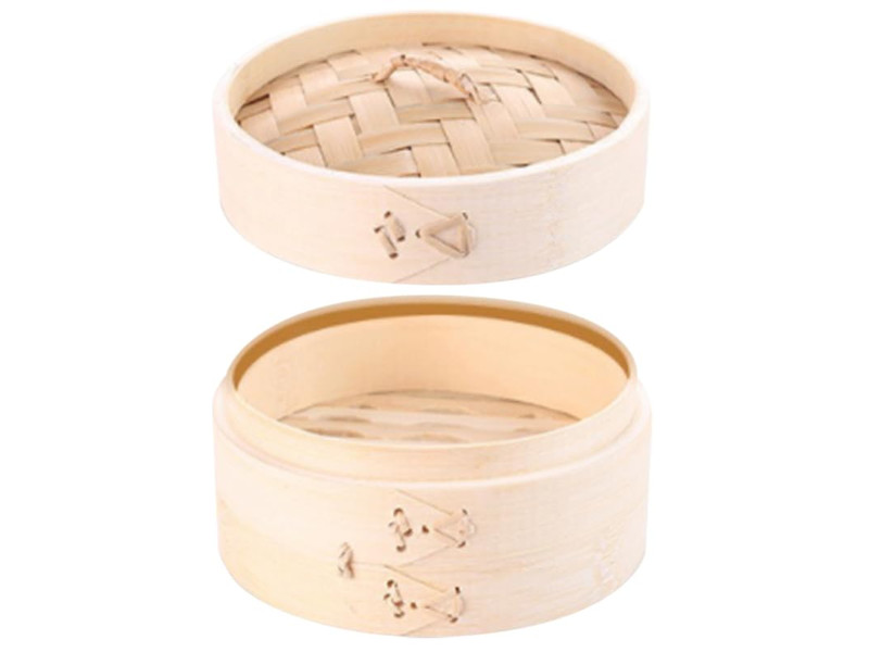 Prodotti a Vapore a 3 Livelli Cestello per Cottura a Vapore in Bambù