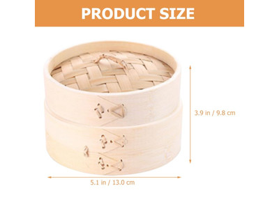 Prodotti a Vapore a 3 Livelli Cestello per Cottura a Vapore in Bambù