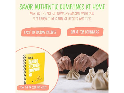 Set in Legno a Gas per Momo e Salsicce Cestello per Cottura a Vapore in Bambù