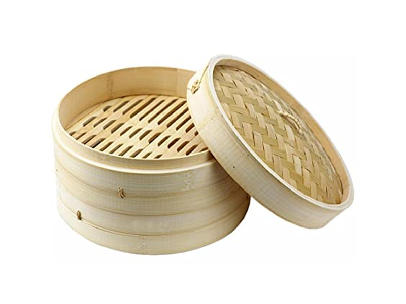Pentola a Vapore per Alimenti Cestello per Cottura a Vapore in Bambù
