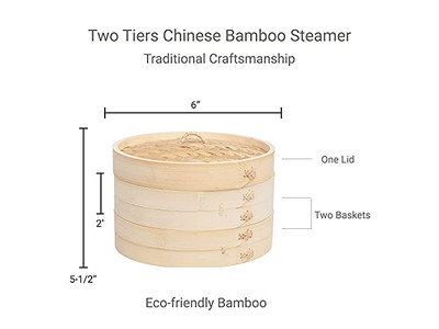 Pentola a Vapore per Alimenti Cestello per Cottura a Vapore in Bambù