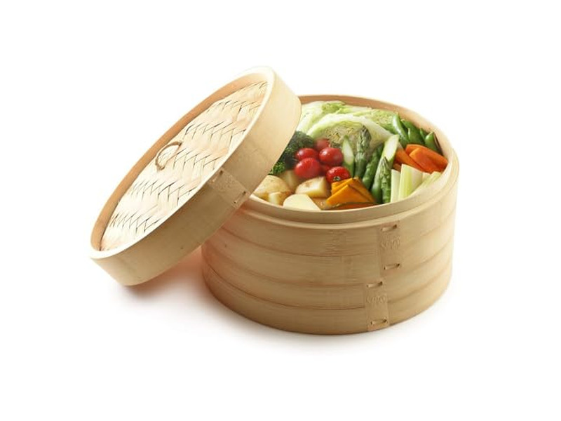 Cestello per Cottura a Vapore in Bambù per Vaporiere