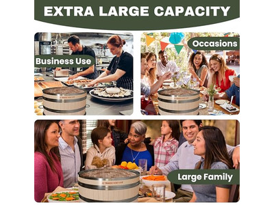 Vaporizzatori per Cottura su Fornello Cestello per Cottura a Vapore in Bambù