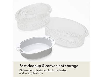 Cestello per Cottura a Vapore in Bambù da 10 Pollici per Dim Sum