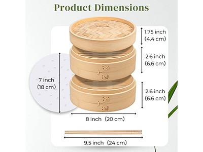 Cestelli per Cottura a Vapore in Bambù